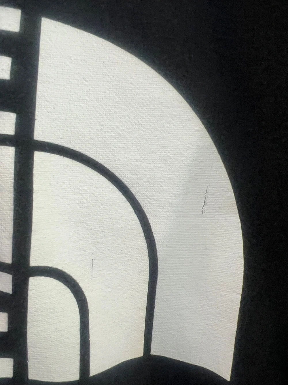 The North Face Black Hoodie with White Logo Centerfront